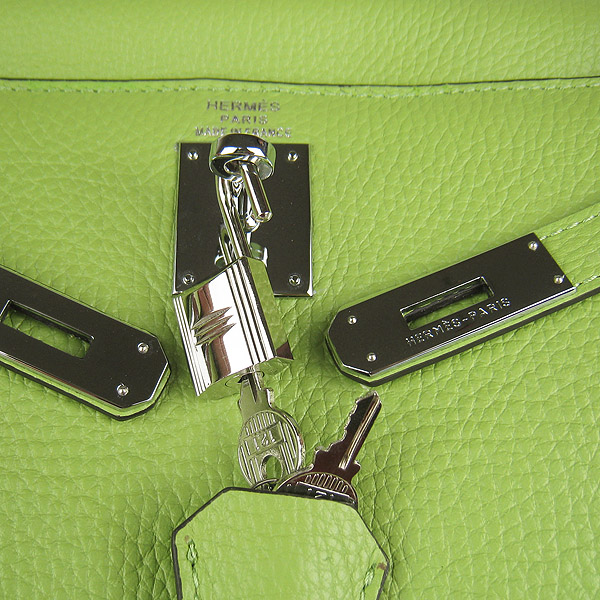 7A Replica Hermes Kelly 32cm Togo Leather Bag Green 6108 - Click Image to Close